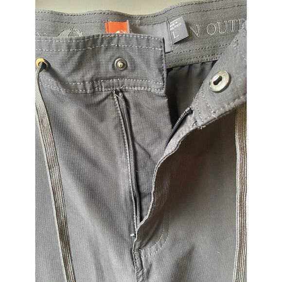 American Outdoorsman Men’s Large Dark Gray Cargo Convertible Zip-Off Pants - Picture 4 of 7